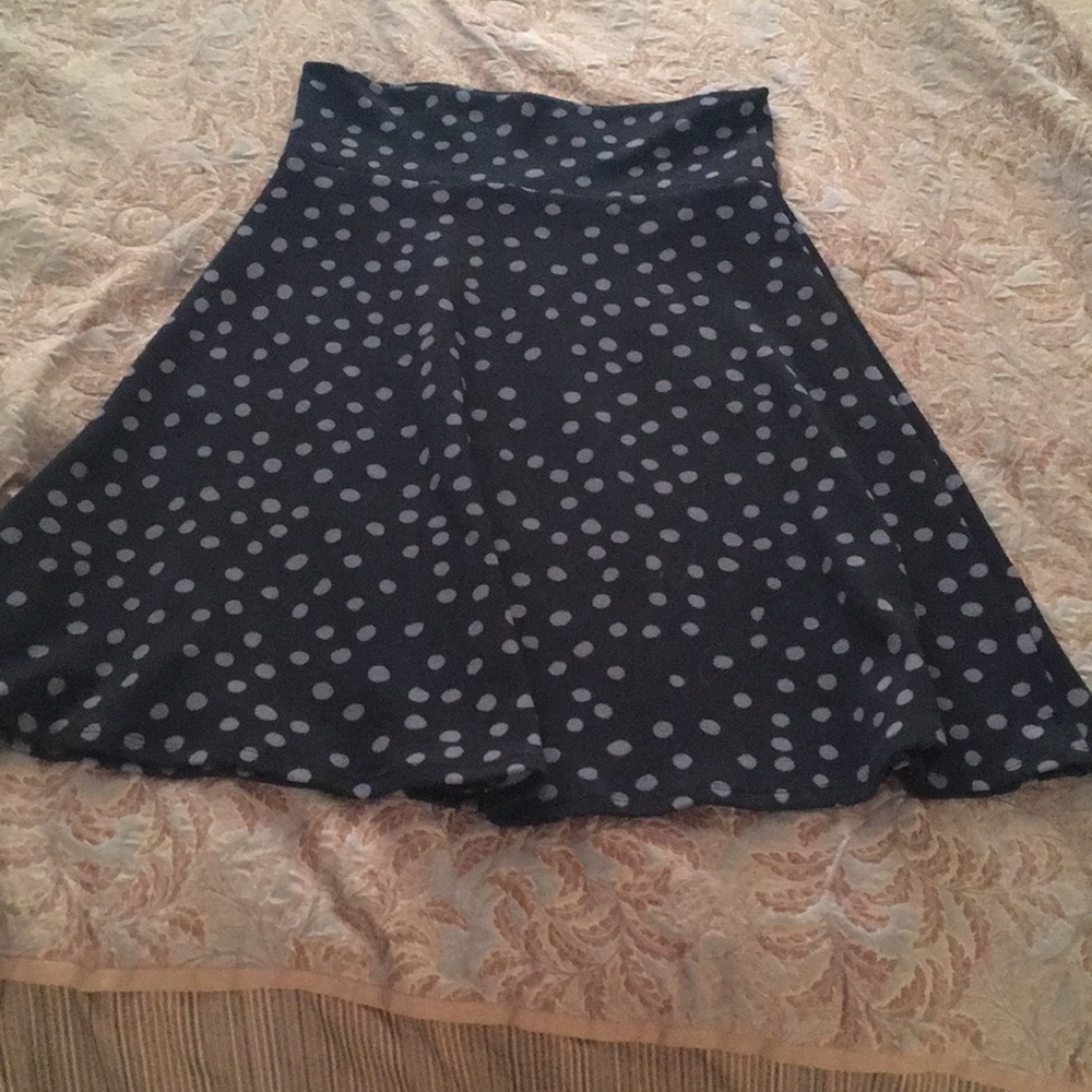 Lularoe Azure Polka Dot Skirt